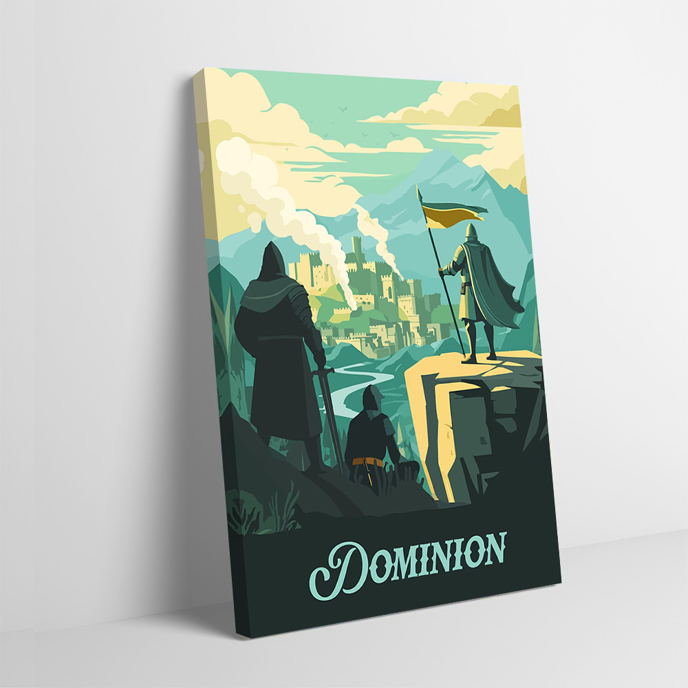 Board Game Inspiration - Постер, вдохновленный настольной игрой Dominion, настраиваемая