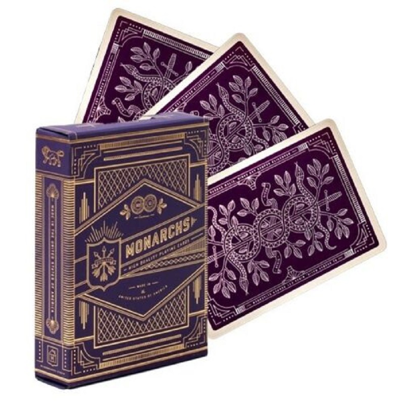 Board Game Illustration - Игральные карты Purple Monarch от Theory11