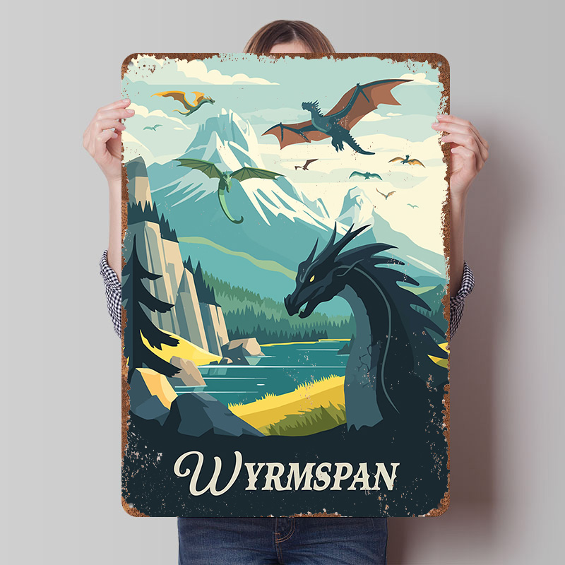 Board Game Inspiration - Плакат в стиле настольной игры Wyrmspan,
