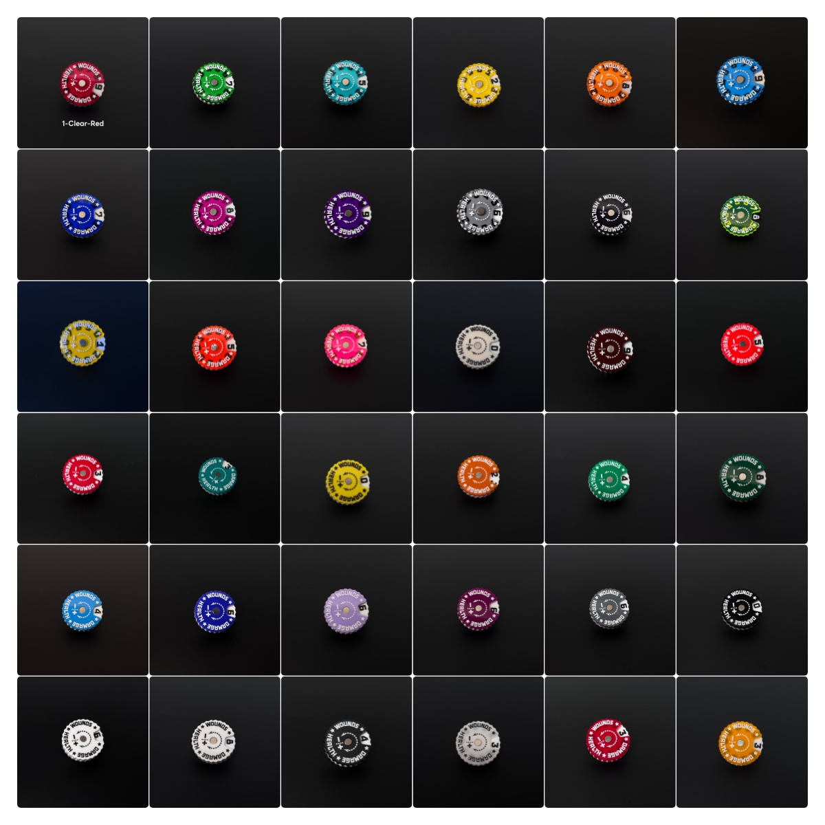 Game Token Counter - Настольный игровой трекер 25x25x6 мм, трекер