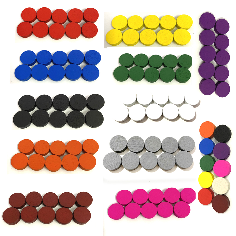 50 шт., 15*5 мм, 11 цветов, де – обзор и цена Board Game Illustration